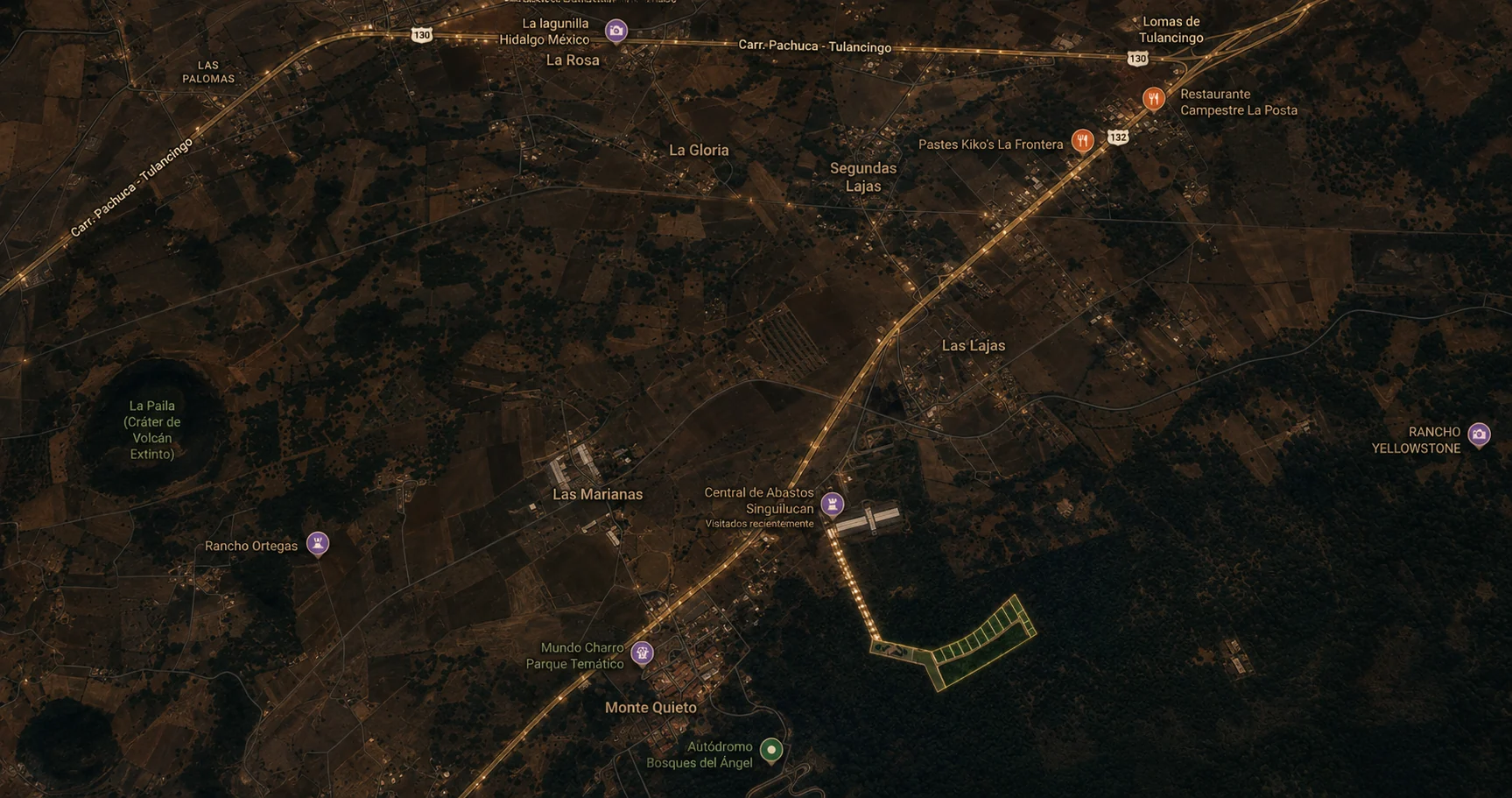 Mapa regional de Coyote 61